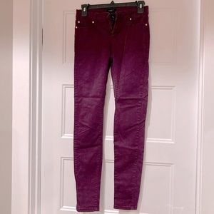 Celebrity Pink Stretch Jeans in Mulberry Size 3